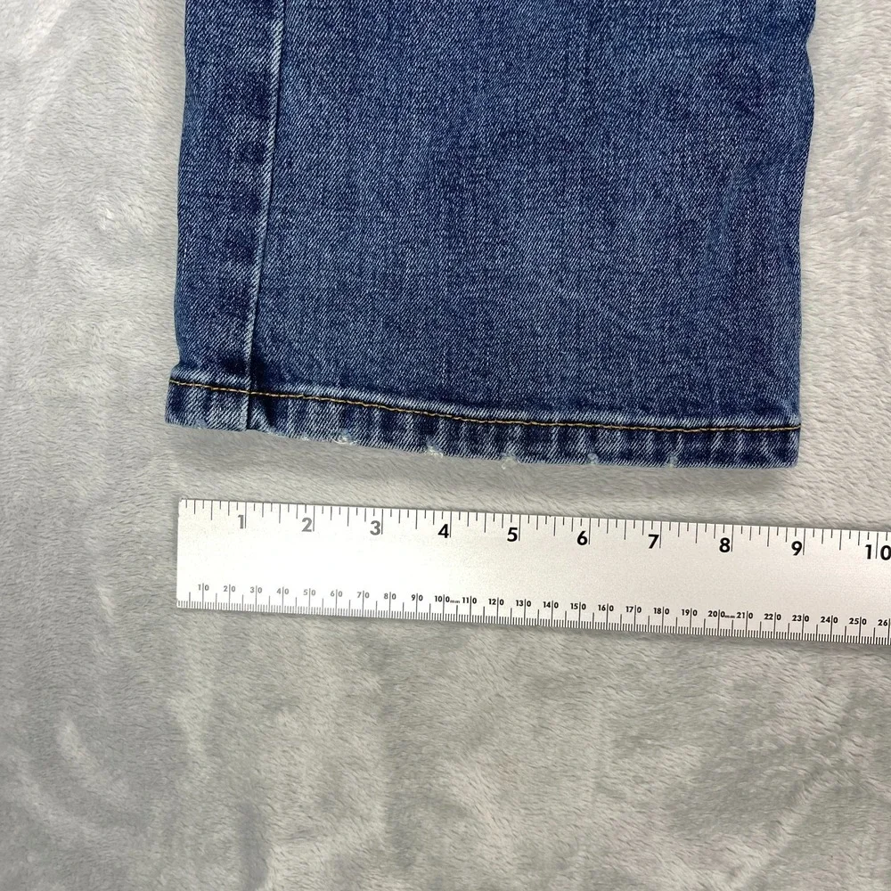Levi's Jeans Mens 34x30 Blue Denim 527 Stretch Americana Slim Bootcut Grunge